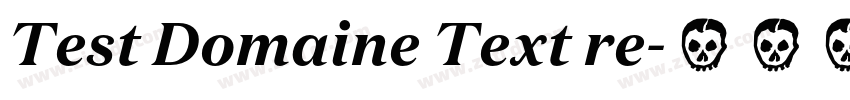Test Domaine Text re字体转换